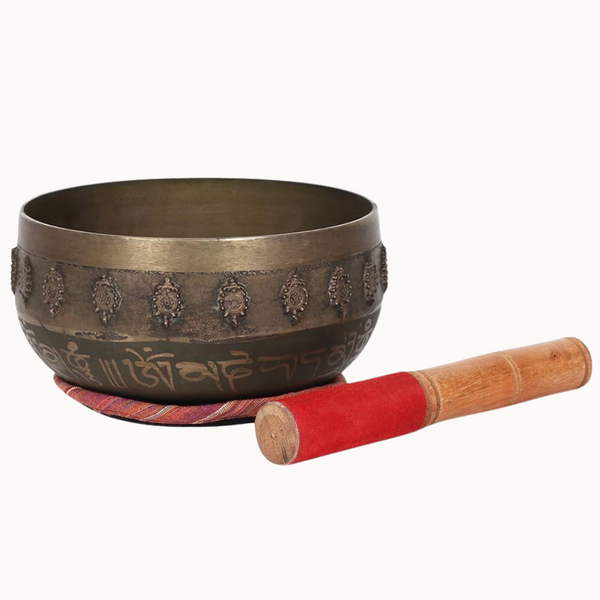 Large Buddha Singing Bowl Set 14cm