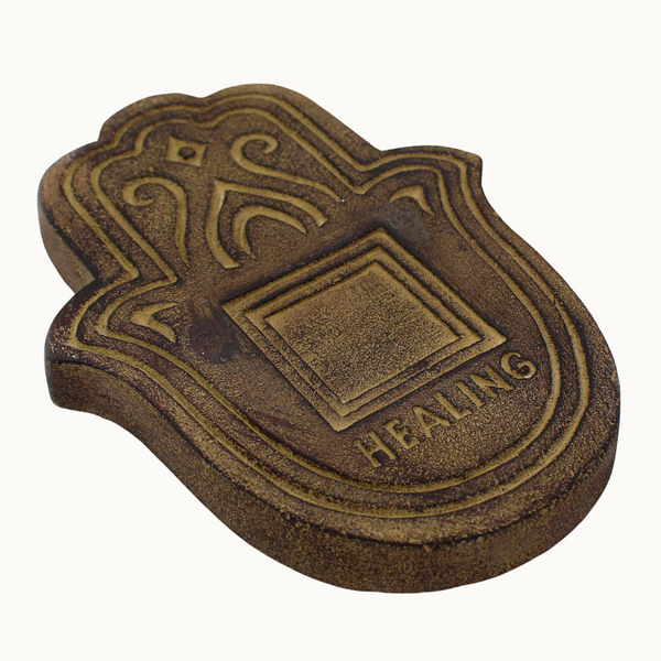 Hand Incense Plate | Antique Stoneware Design