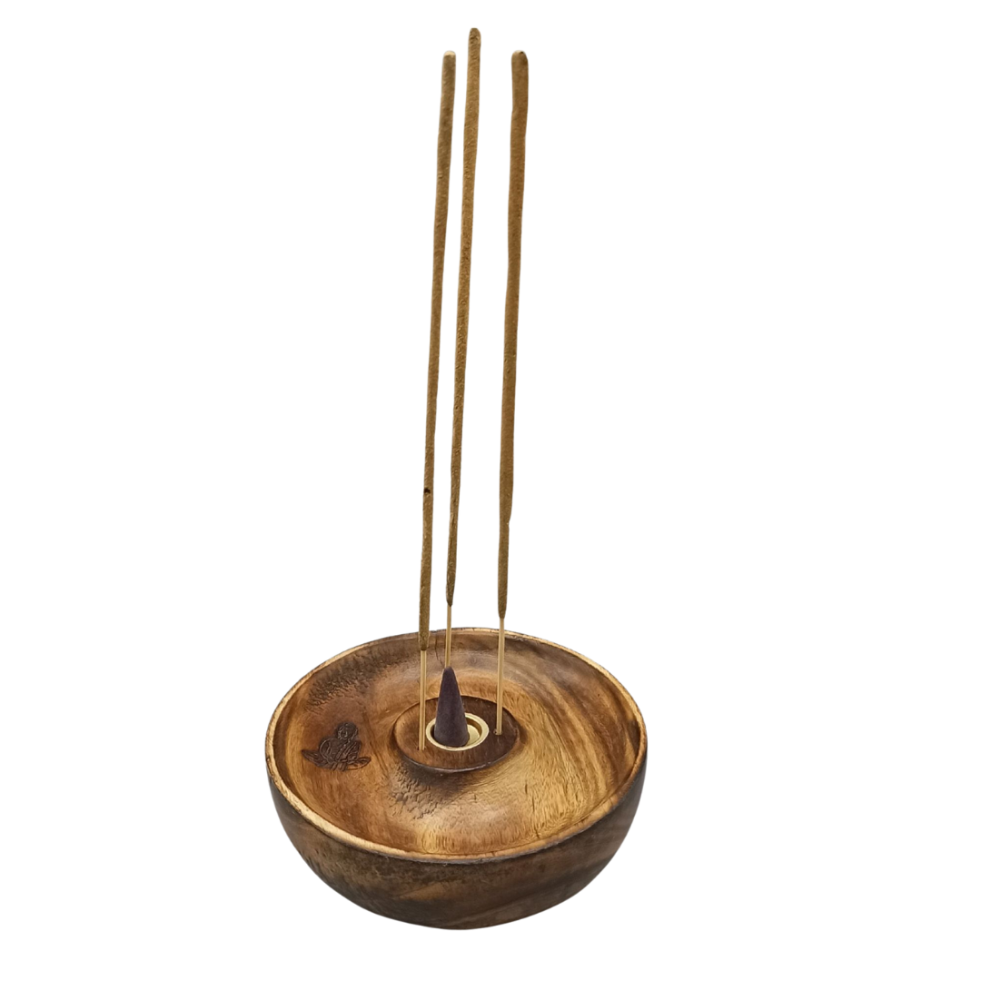 Incense Stick & Cone Burner Disc Buddha Lotus Zen Incense