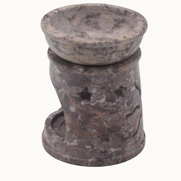 Soapstone Oil Burner | Sun and Stars
