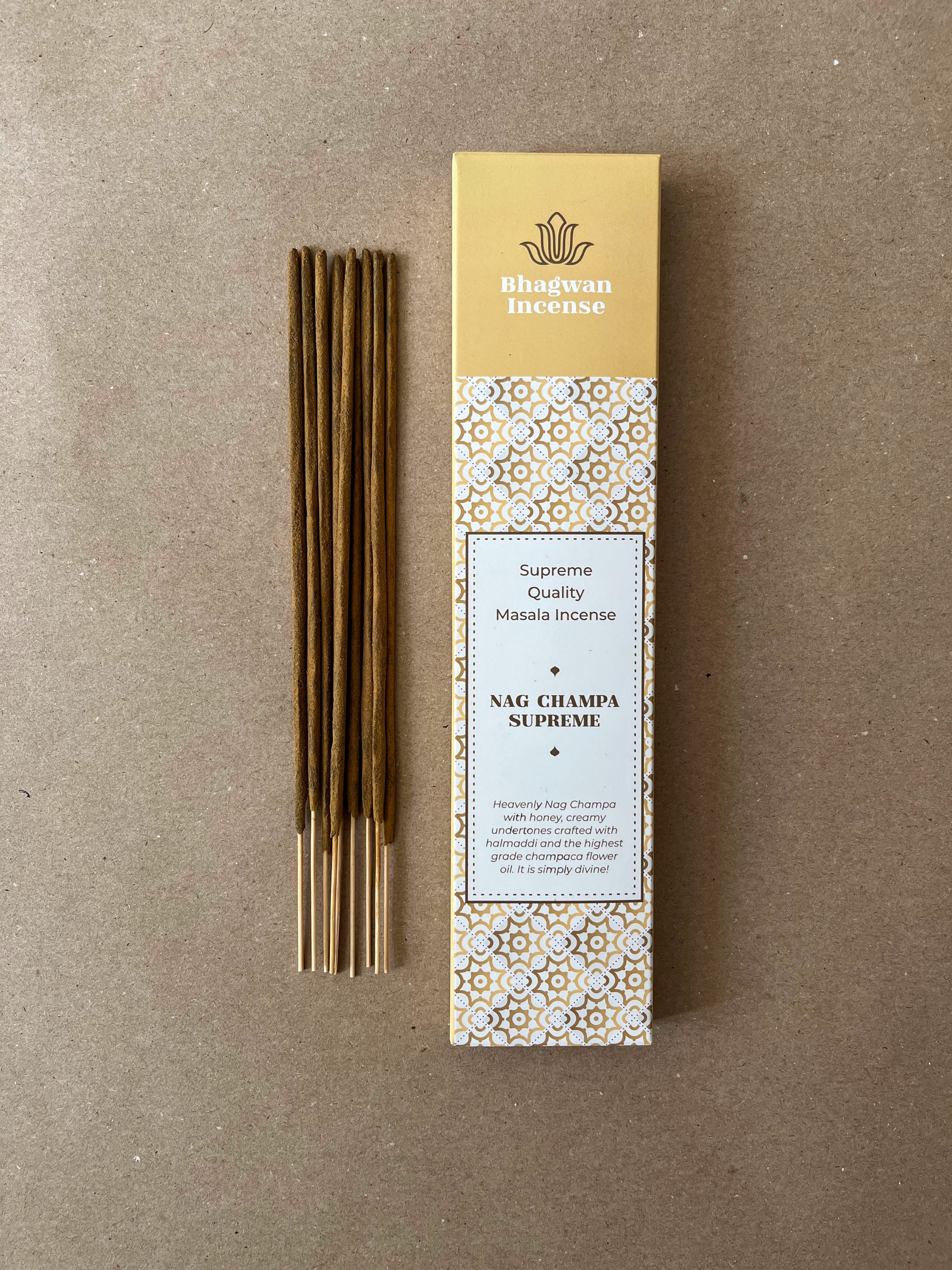 お香 Supreme Incense Nag Champa Nag Champa Supreme: Heavenly Honeyed Incense - Experience the Divine