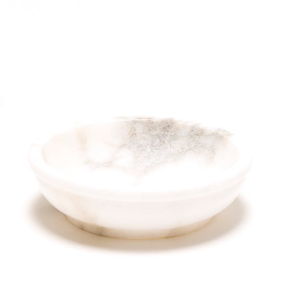 White Soapstone Incense Bowl
