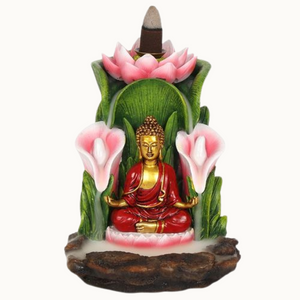 Colourful Buddha Backflow Incense Burner