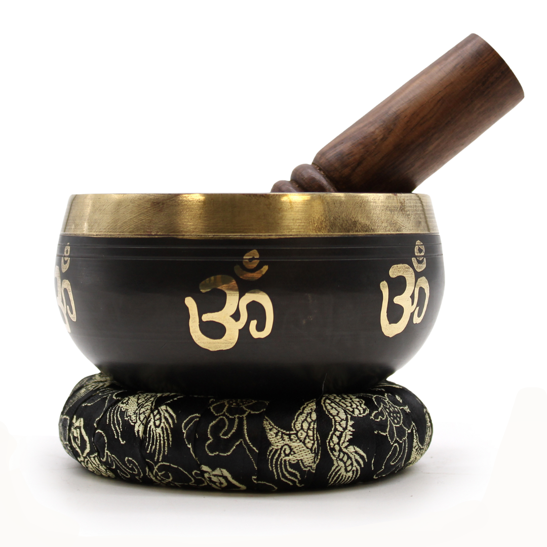 Om Singing Bowl Set 9cm