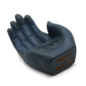 Hand Incense Burner | Stoneware | Fertility (Blue)