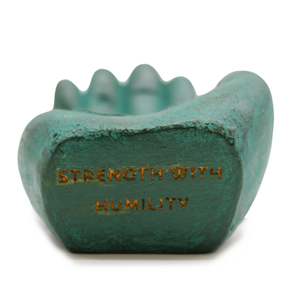Hand Incense Burner | Stoneware | Strength (Green)