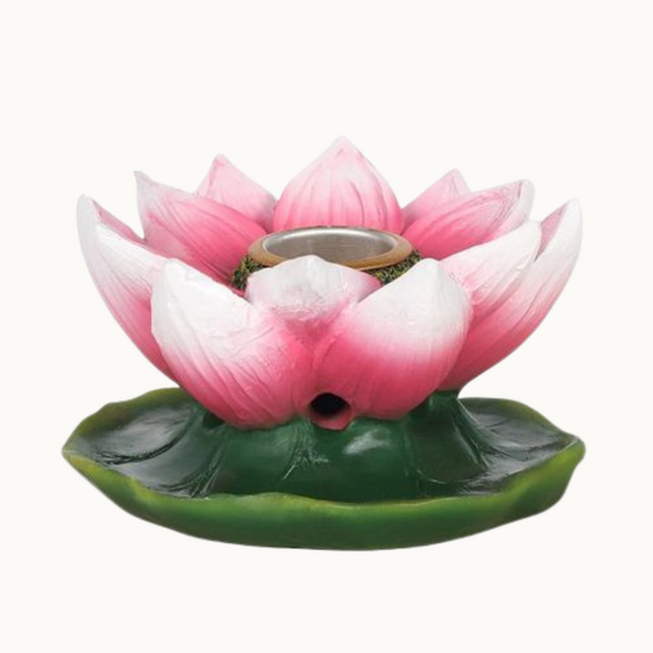 Coloured Lotus Backflow Incense Burner