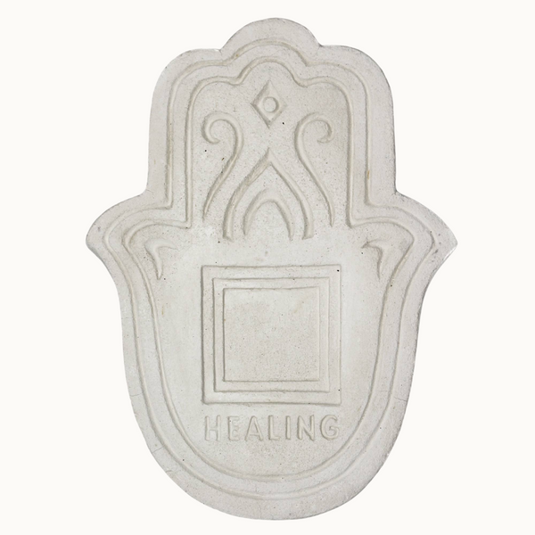 Hand Incense Plate | White Stoneware Design