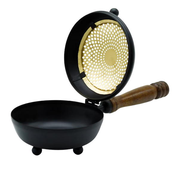 Large Iron Resin Burner with Gold Detail