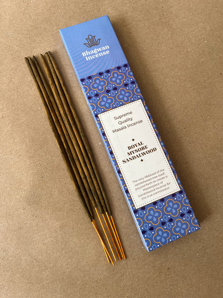 Royal Mysore Sandalwood | Incense Sticks by Bhagwan