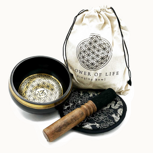 Flower of Life Singing Bowl Gift Set 14cm