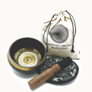 Medallion Singing Bowl Gift Set 14cm